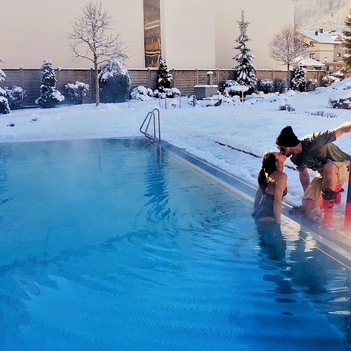 Hotel Römerhof Fusch - Outdoor Pool - Winter